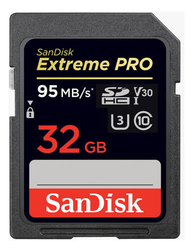 Cartão de Memória Sandisk Sd Extreme Pro 32Gb (95Mb/S)