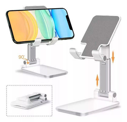 Suporte De Mesa para Celular Gv Office Ajustável Tablet Smartphone Cor Branco