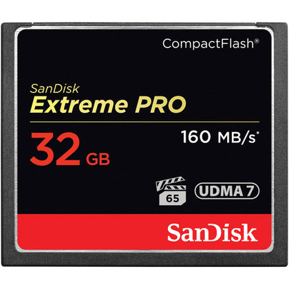 CARTÃO DE MEMÓRIA SANDISK COMPACT FLASH - CF 32GB EXTREME PRO 160MB/S