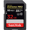 CARTÃO DE MEMÓRIA SANDISK SDHC EXTREME PRO - 32GB 95MB/S 4K
