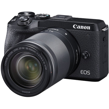 CAMERA DIGITAL CANON EOS M6 MARK II COM LENTE 18-150MM